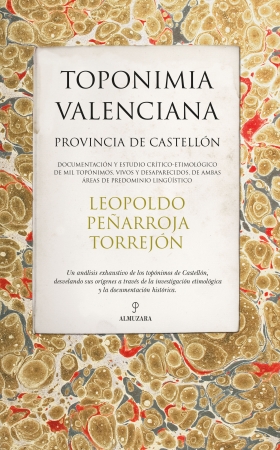Portada del libro Toponimia valenciana (provincia de Castellón)