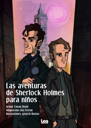 Portada del libro Las aventuras de Sherlock Holmes para niños